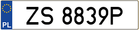 Trailer License Plate